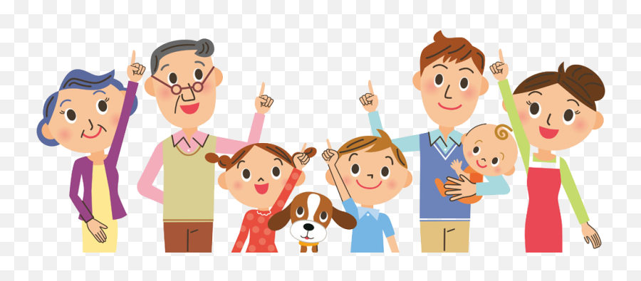 Facial Cartoon Family People Free Png - Cartoon Happy Family Png,People Cartoon Png