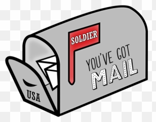 Soldier Youu0027ve Got Mail Printable Stickers Transparent Png - Transparent Mailbox Clipart,Mail Png