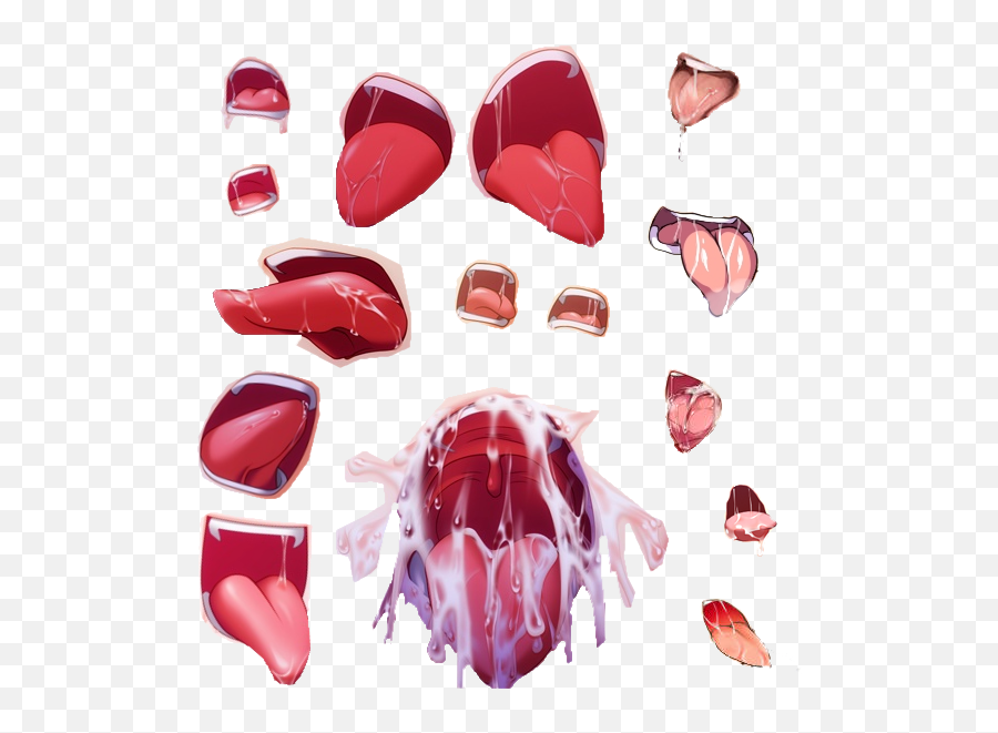 The Hypnohub Manip Prop Pack Project - Mouth Ahegao Face Png,Ahegao Face Transparent Background
