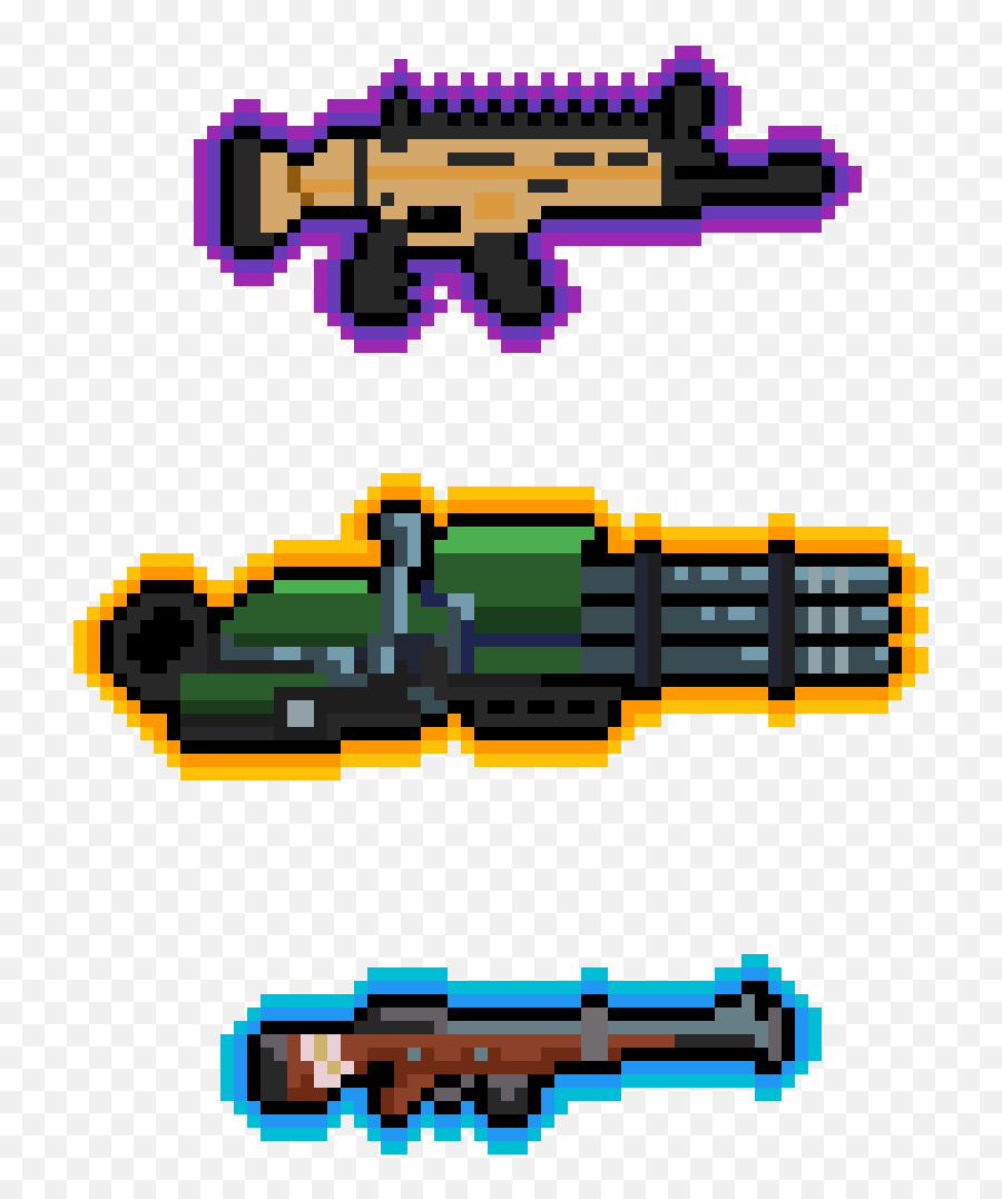 Pixilart - Fortnite Weapons By Fnafgamer2906 Firearms Png,Fortnite Weapons Png