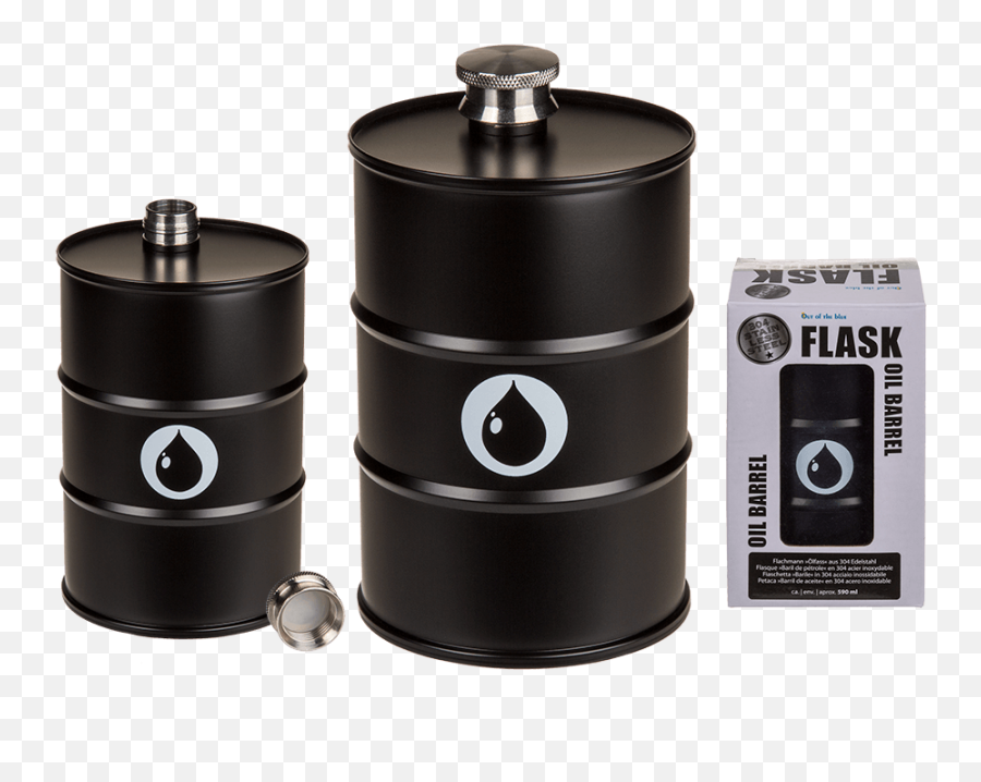 Stainless Steel Flask - Out Of The Blue Kg Piersiówka Beczka Png,Oil Barrel Png