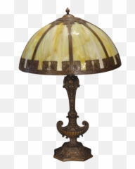 Download Hd Best Aladdins Lamp Base Slag Glass Panel - Lampshade Png,Aladdin Lamp Png