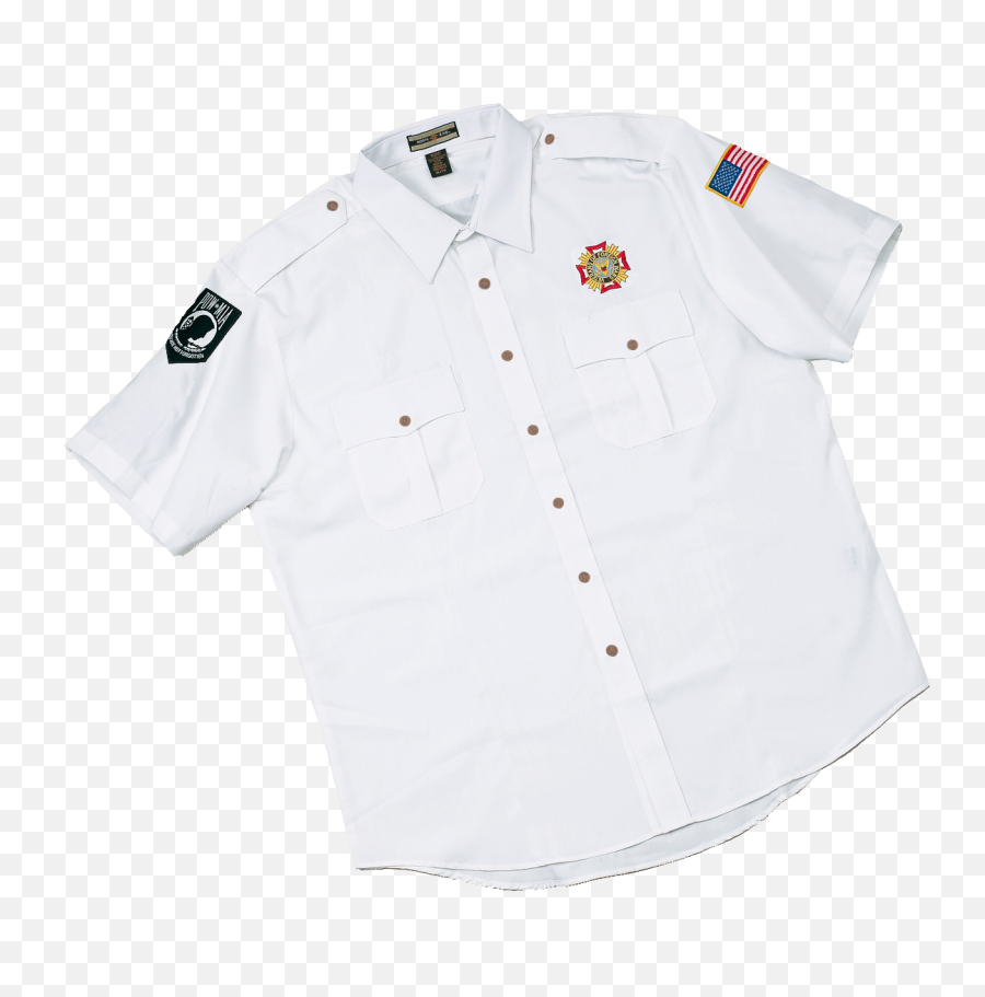 Vfw Store - Uniform Shirt W Vfwpowmiaus Flag 4xlg Short Sleeve Png,Pow Mia Logo