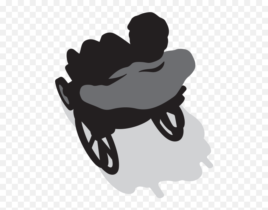 Silhouette Png Image With No Background - Automotive Decal,Wheelchair Silhouette Png