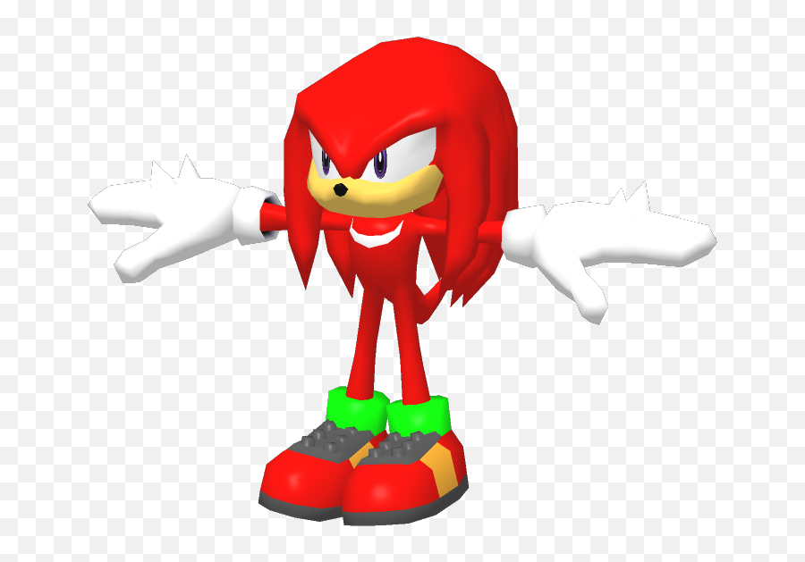 Playstation 2 - Sonic Heroes Knuckles The Echinda The Playstation 2 Sonic Heroes Model Png,Sonic Heroes Logo