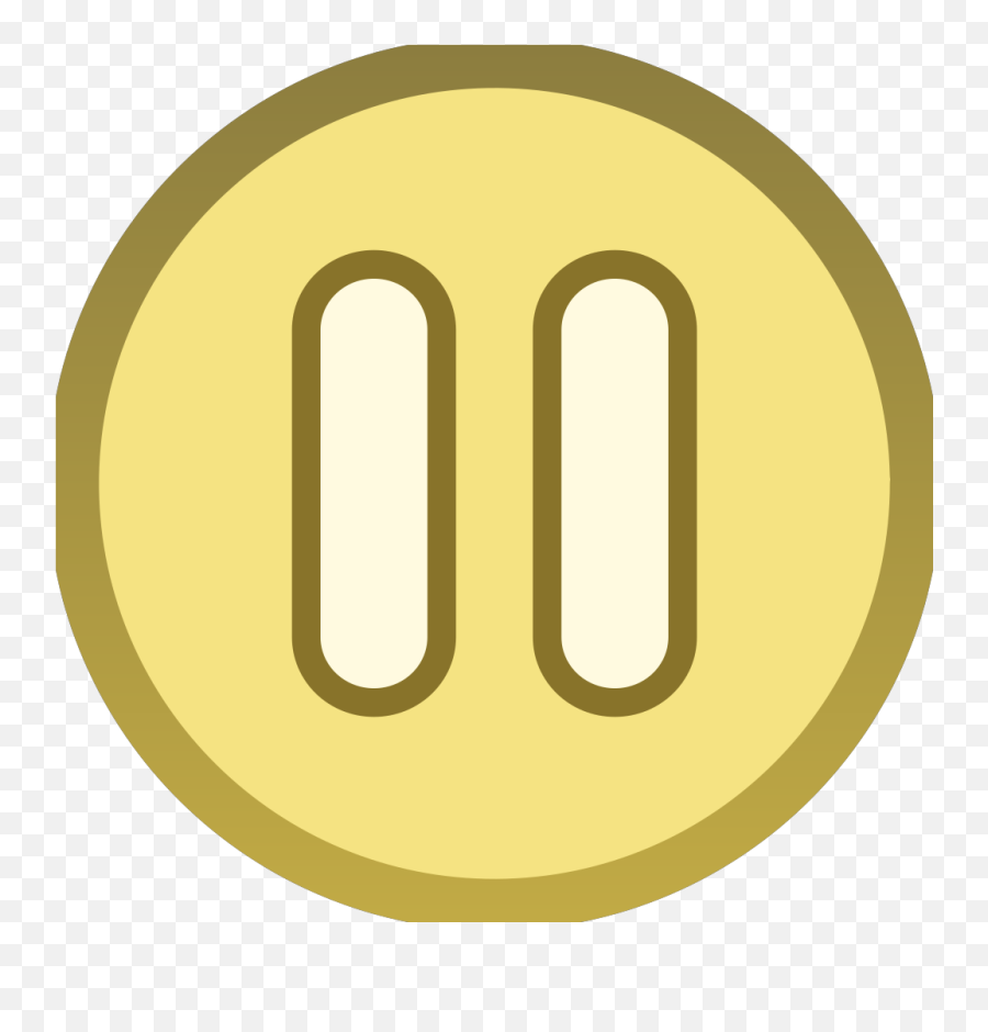 Gold Brown Plain Pause Button Icon Png - Solid,X Button Icon