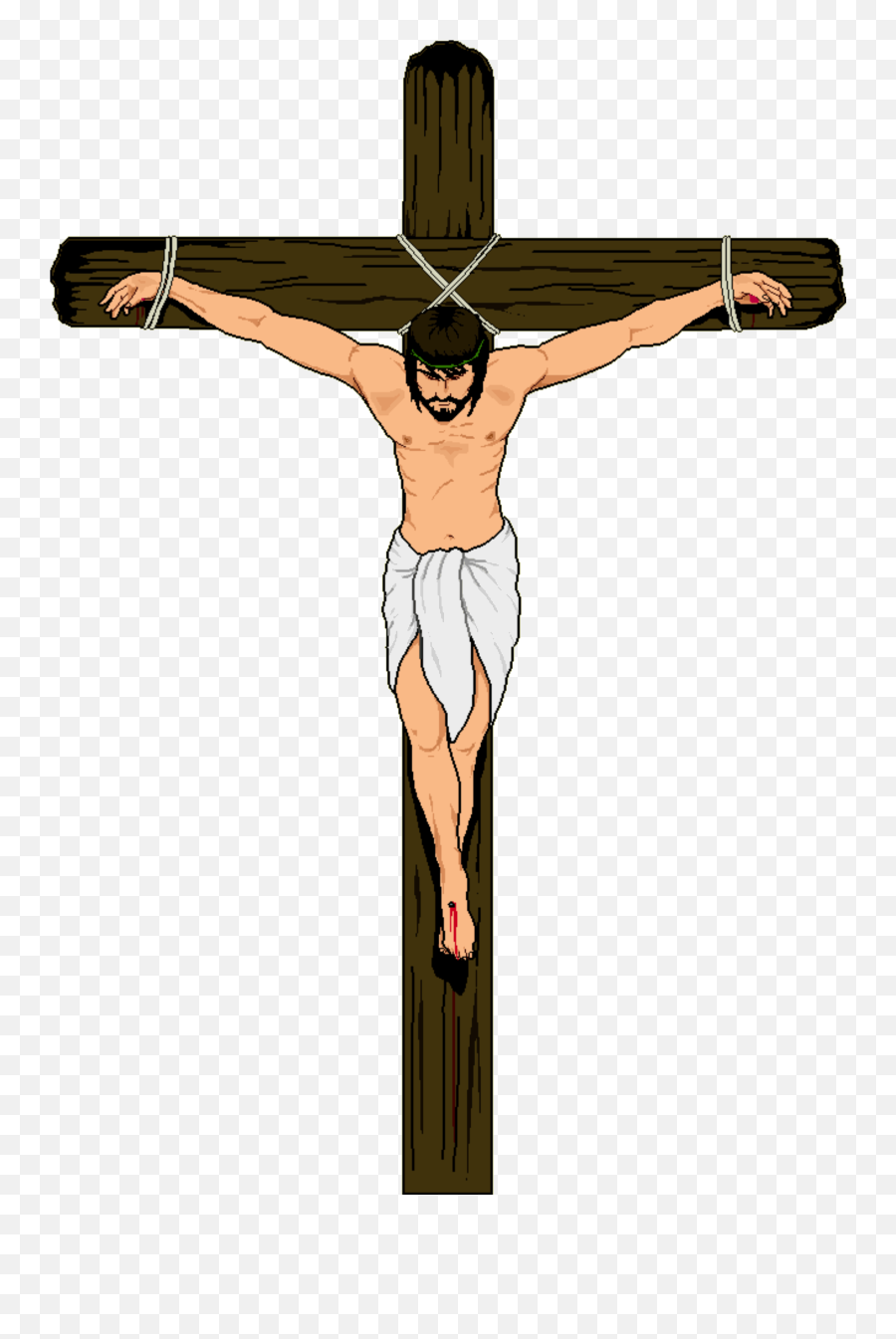 Cross Clipart Crucifix Transparent Free For - Jesus On The Cross Clipart Png,Cross Clipart Transparent Background