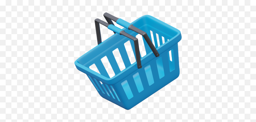 Shopping Bucket Icon - Download In Line Style Washing Basket Png,Shopping Basket Icon Blue