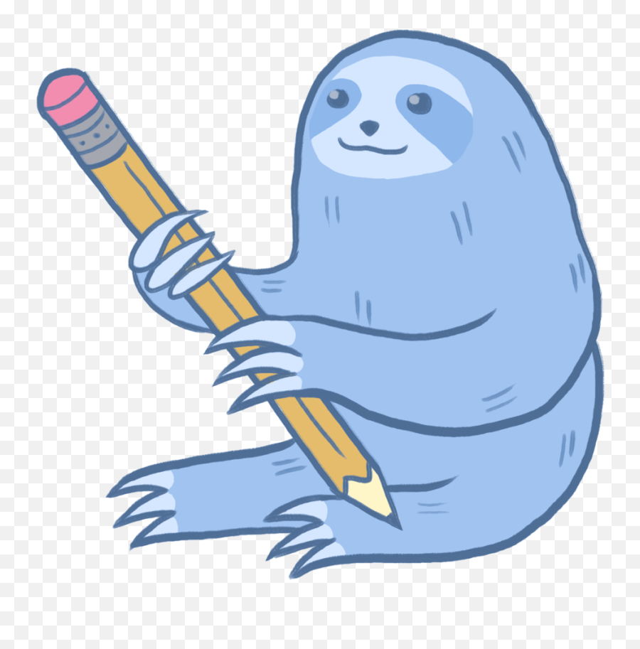 Download Sloth - Sloth Holding A Pen Png,Sloth Png