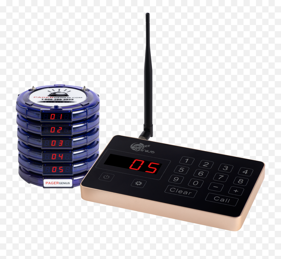 Wireless Paging System With Transmitter - Pager Png,Pager Png