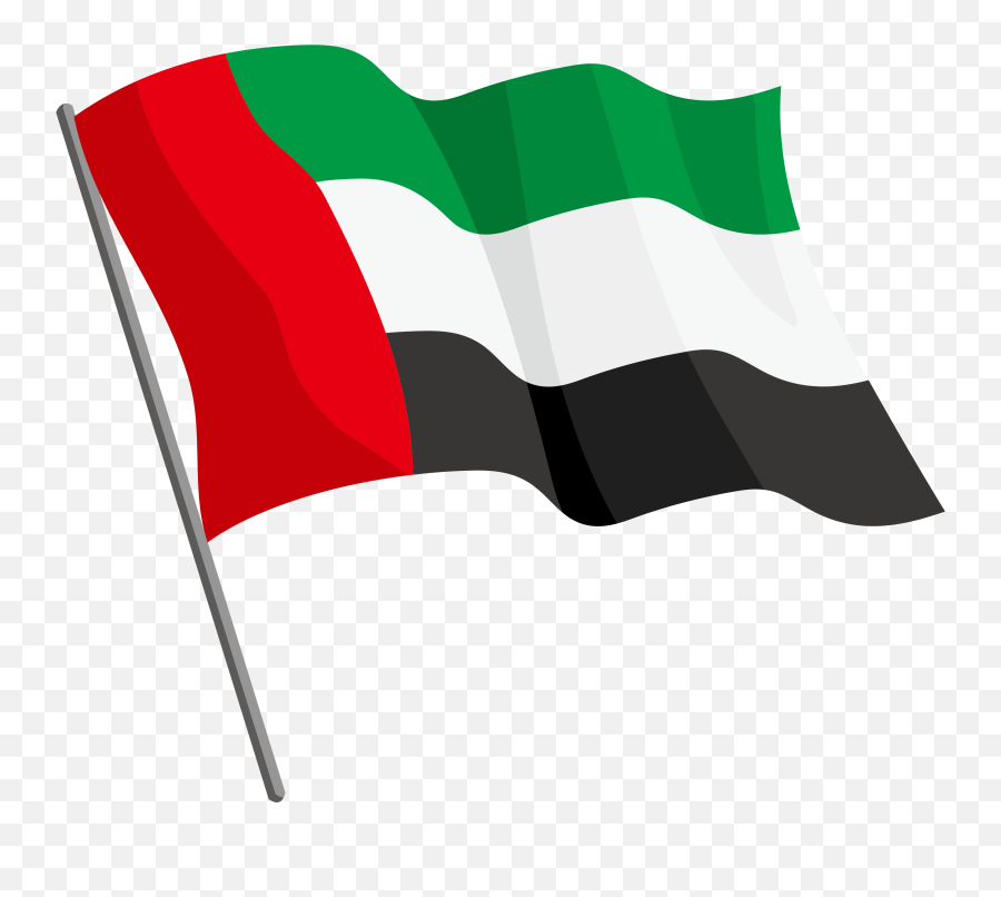 The United Arab Emirates Clipart Flag - Emirati Arabi Uniti Bandiera Png,Flag Transparent
