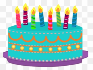 Birthday Cake Clipart 4th - With Candles Happy Art png