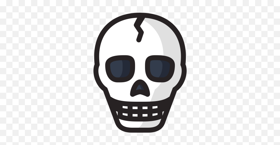 Danger Dead Death Halloween Scary Skeleton Skull Icon - Halloween Skeleton Head Png,Skeleton Png