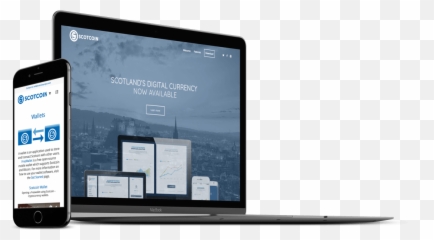 Scotcoin Website Mockup - Mobile Png