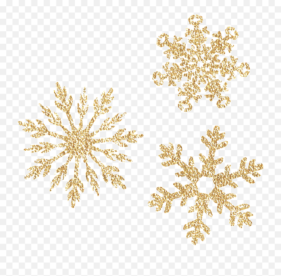 Exquisite Golden Snowflake Transparent - Transparent Background Gold Snowflakes Png,Snowflake Transparent