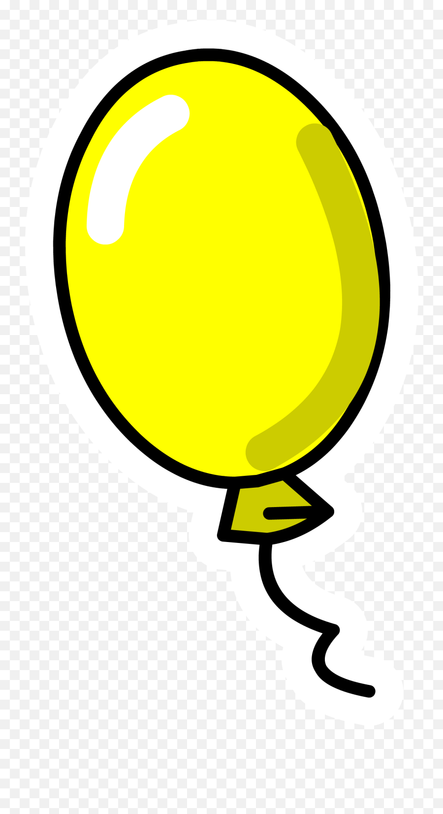 Yellow Balloon Clipart - Yellow Balloon Png,Yellow Balloon Png
