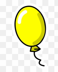 Yellow Balloon Clipart - Yellow Balloon Png,Yellow Balloon Png