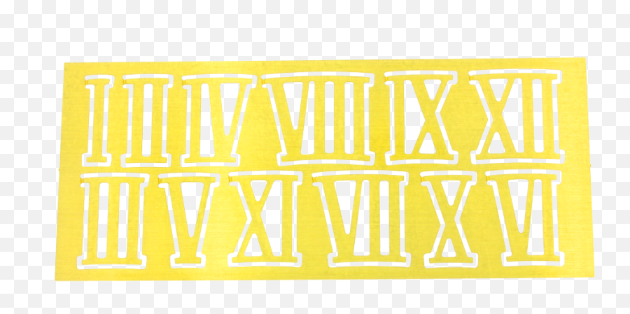 Number Sets Roman Numerals I - Xii Made Of Brass Roman Empire Flag Png,Roman Numerals Png