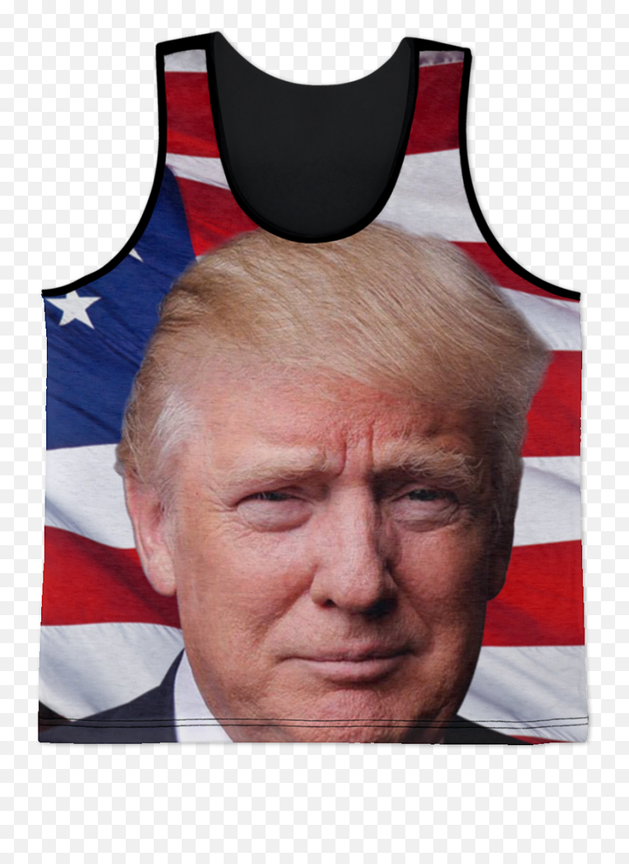 American Flag All Over Print Tank Top Png Donald Trump Face