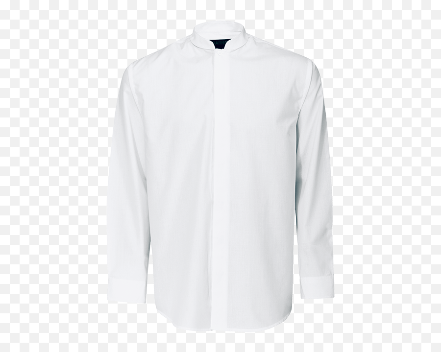 Download Menu0027s White Barista Shirt With Mandarin Collar Png Transparent Background