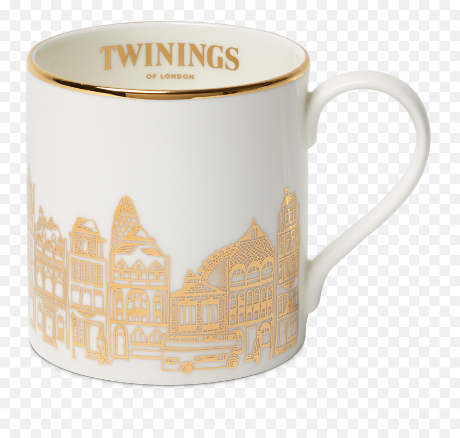 Twinings 216 Strand Gold Edge Mug - Mugs Twinings Mug Png,Mug Png