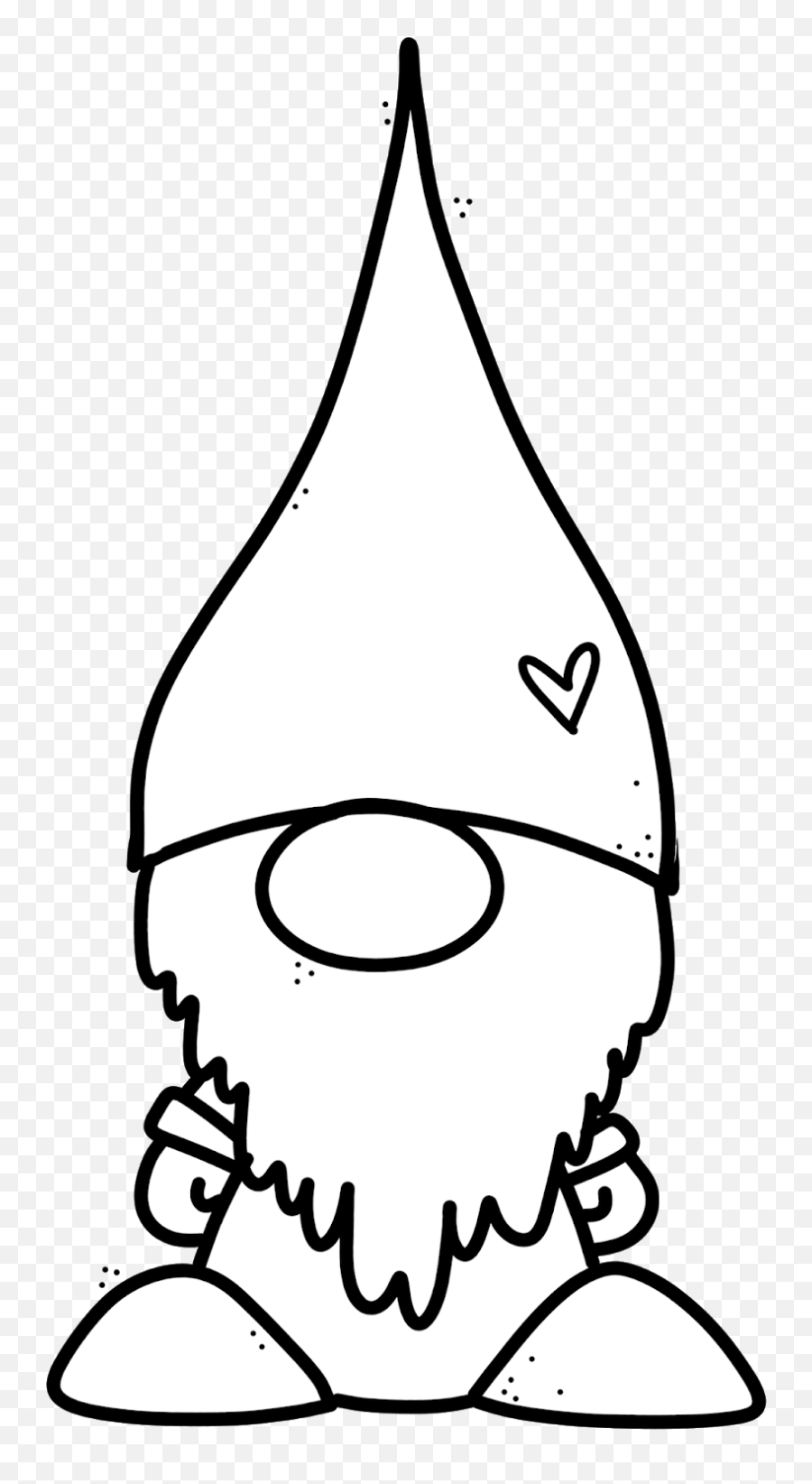 Pin - Gnome Clipart Black And White Png,Gnome Transparent
