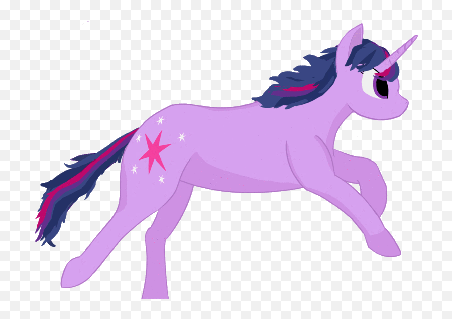 Unicorn Run Gif Clipart Horse Twilight Sparkle - Running Running Horse Animation With No Background Png,Horse Transparent Background