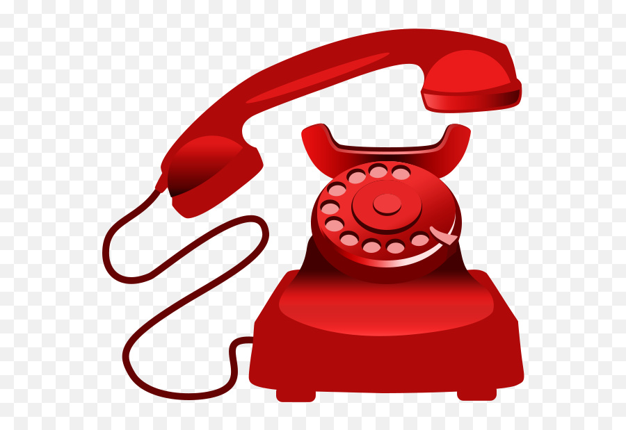 Telephone Clipart Clear Background Phone - Red Phone Png Telephone Clipart Png,Phone Clipart Png