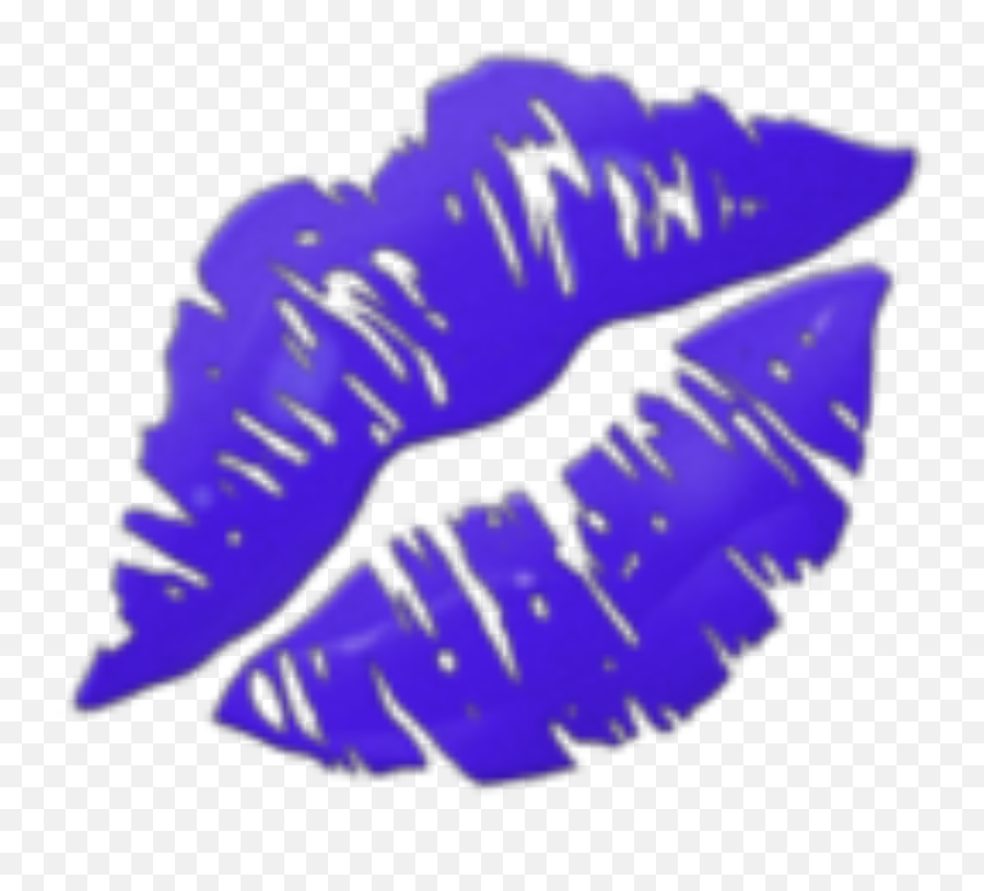 Freetoedit Darkpurple Lipstick Emoji Purple Kiss - Transparent Kiss Lips Emoji Png,Lipstick Emoji Png