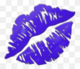 Freetoedit Darkpurple Lipstick Emoji Kiss - Transparent Kiss Lips Emoji png
