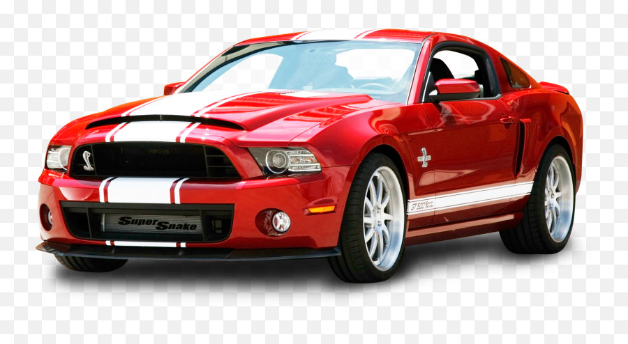 Download Red Ford Mustang Shelby Gt500 Snake Car Png Image - Mustang Png,Red Car Png