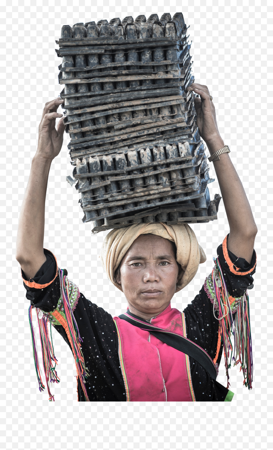 Woman Holding Paper Egg Tray - Tradition Png,Egg Transparent Background