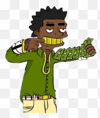 Cash Kodak Kodakblack Rap Trapmusic Rapper Hiphop Carto - Transparent Rapper Cartoon Png,Rap Png
