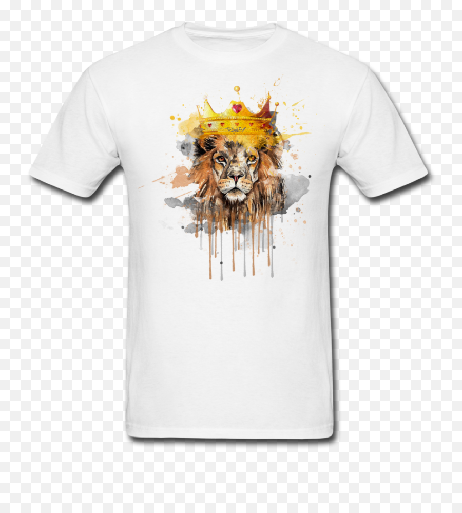King Lion Paint Drip Tee - T Shirt Png,Paint Drip Png