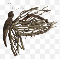 Download Large Driftwood 3d Butterfly Wall Decor - Wall Png Wall Decal,Driftwood Png