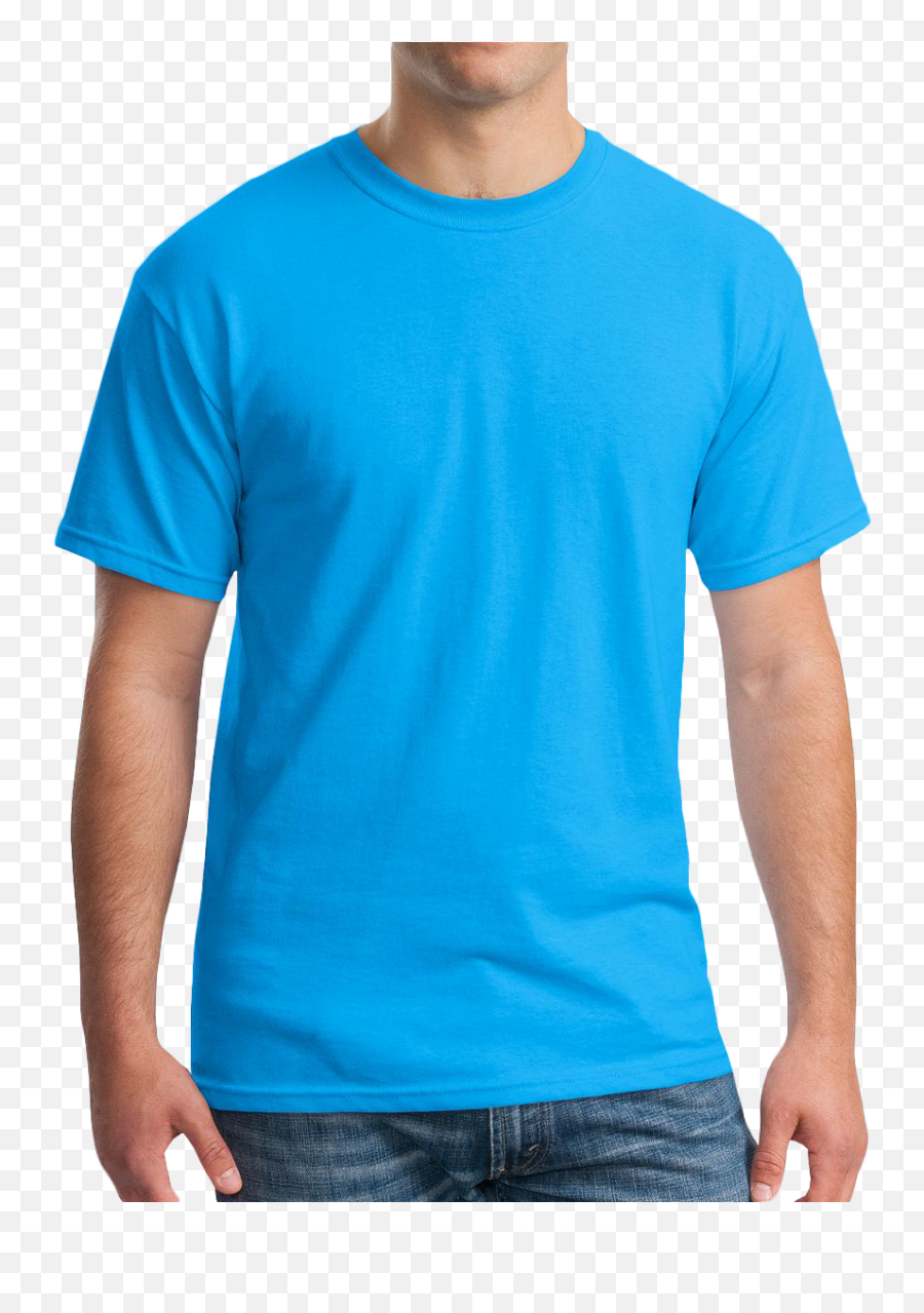 Heavy Cotton 100 T Shirt Mirage Sportswear U0026 Graphics Sky Blue Png - shirt Template Png