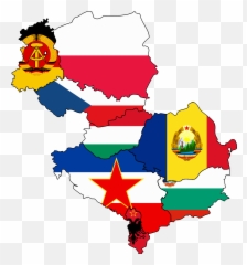 In 1948 Stalin Was - Eastern Bloc Flag Map png
