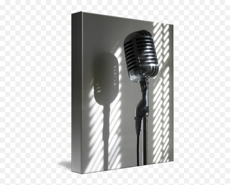 Classic Shure Model Microphone By Ron Long - Microphone Classic Png,Old Microphone Png