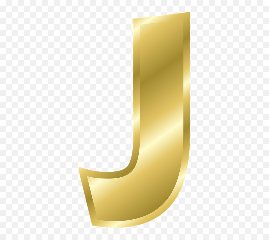 Letter J Capital - Gold Letter J Png,J Png