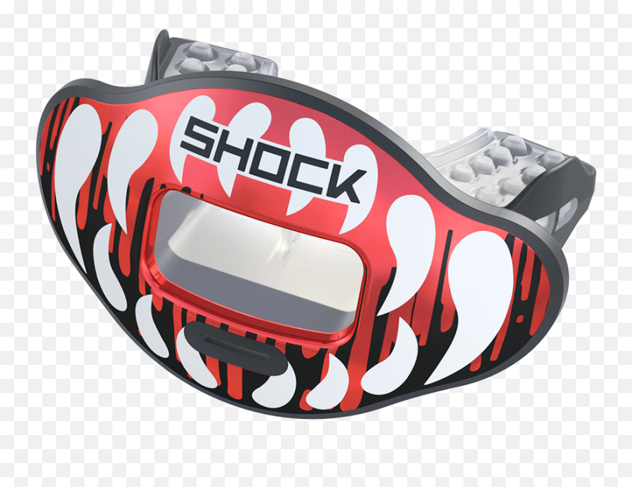 Chrome Red Fang Max Airflow Football Mouthguard - Shock Doctor Max Air Flow Png,Fang Png