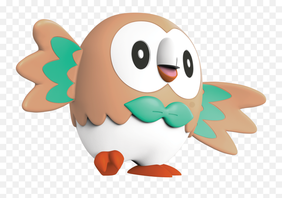 Download Battle Figure Rowlet U0026amp - Full Size Png Image Pokemon Figures Png,Rowlet Png