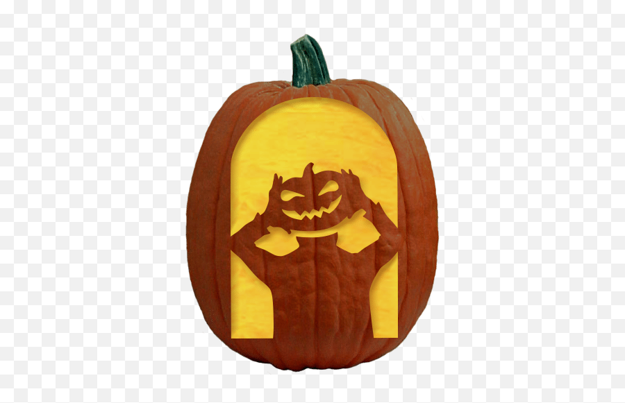 Getting A Head Pumpkin Carving Pattern - Headless Horseman Pumpkin Carving Png,Pumpkin Head Png