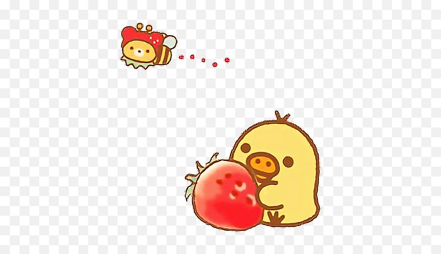 Rilakkuma Korilakkuma Strawberry Ichigo - Cute Kawaii Bear Rilakkuma Duck Png,Rilakkuma Transparent