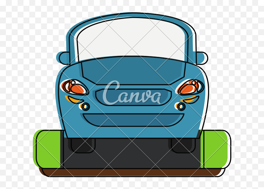 Car Front View Vector Icon Illustration - Icons By Canva Illustration Png,Car Front View Png