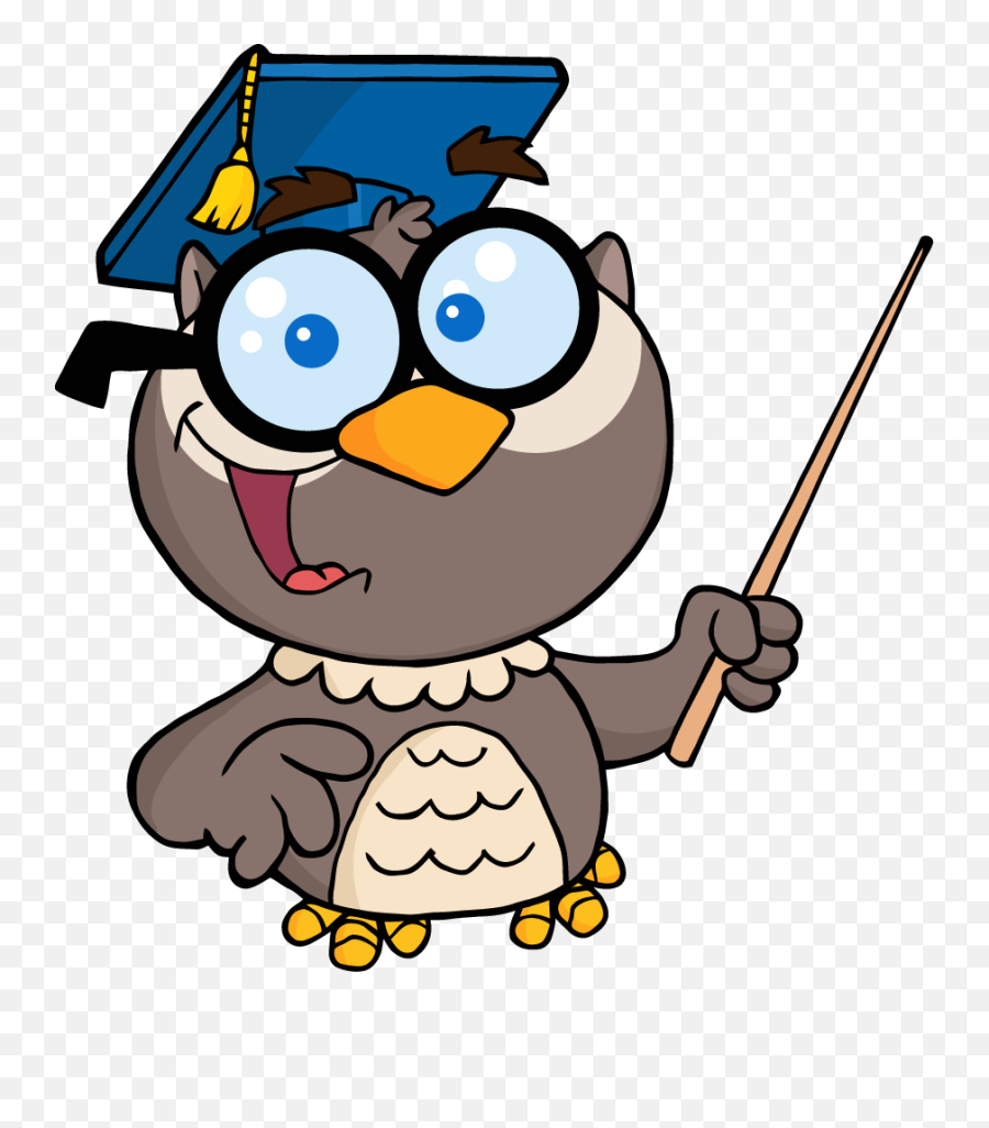 Background Transparent Png Clipart - Owl Teacher Cartoon,Teacher Clipart Png