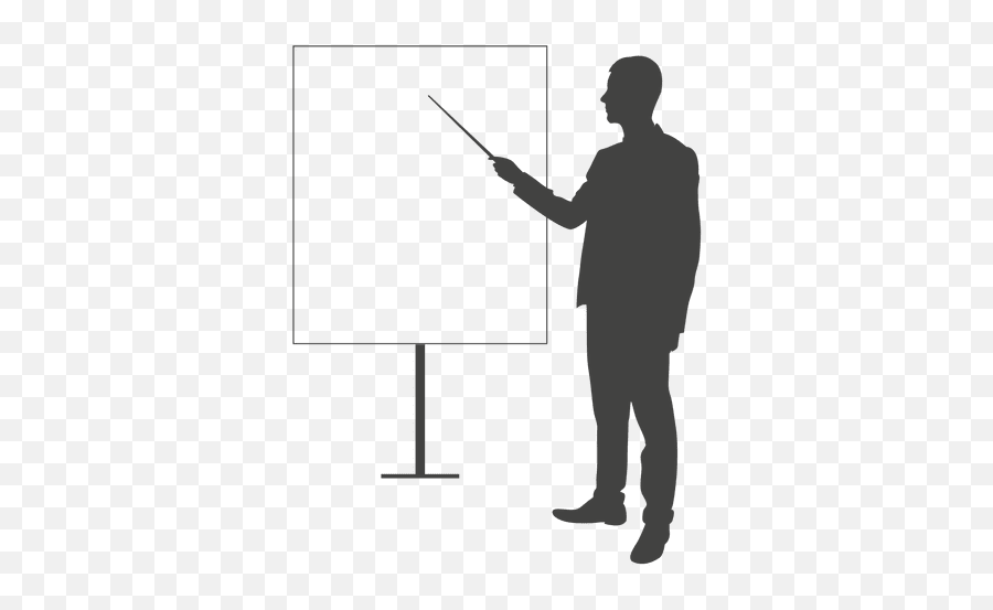 Businessman Pointing Presentation Board - Apresentacao Png,Presentation Png