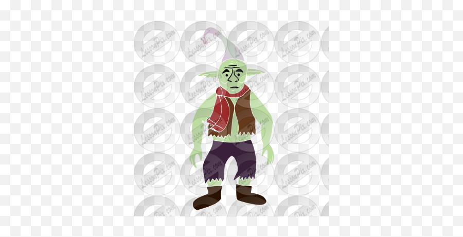 Goblin Stencil For Classroom Therapy Use - Great Goblin Yoda Png,Goblin Icon