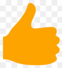 Orange Thumbs Up Icon - Free orange hand icons Thumbs Up Icon Yellow png