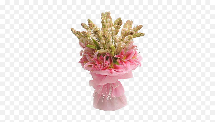 Mix Flowers Bunch Of Tube Roses U0026 Oriental Lilies U2013 Sushma - Bouquet Png,Flower Bunch Png