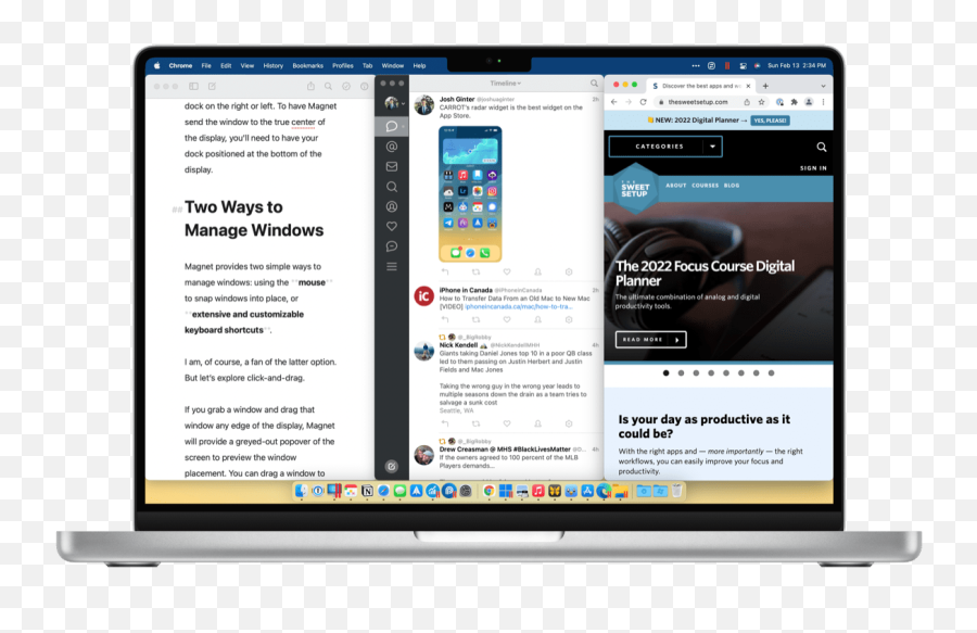 Magnet Snaps Windows To Where You Need Them U2013 The Sweet Setup - Technology Applications Png,How Big Is A Windows Icon